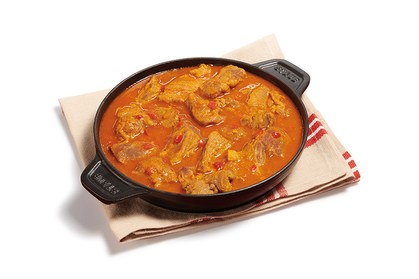 Kalfsragout met rode curry