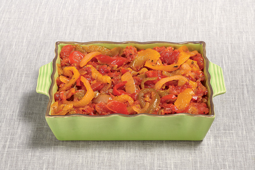 Piperade de poivrons frais au piment d'Espelette