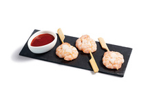 Mini-brochette de crevettes décortiquées