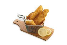 Fish'n chips de colin d'Alaska préfrit
