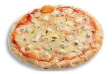 Pizza Bio 3 fromages gorgonzola cuite au feu de bois