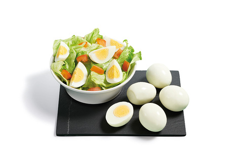 Oeuf cuit dur non calibré sol
