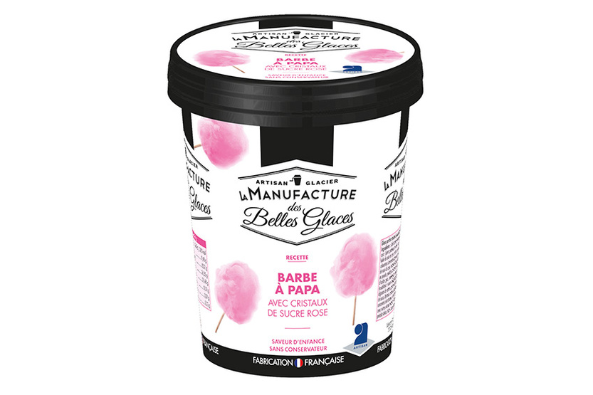 Glace parfum barbe à papa