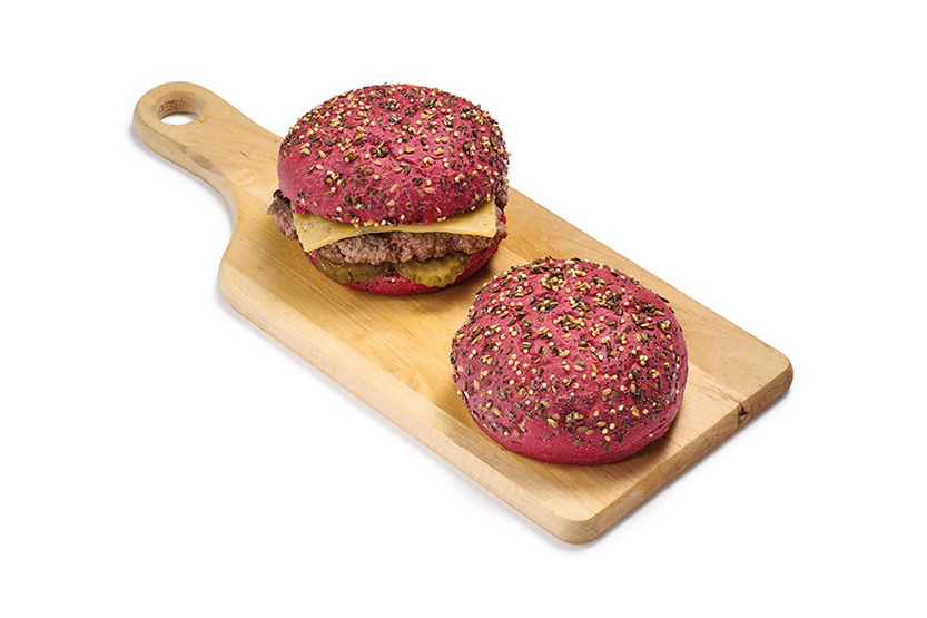 Burgerbroodje meergranen roze