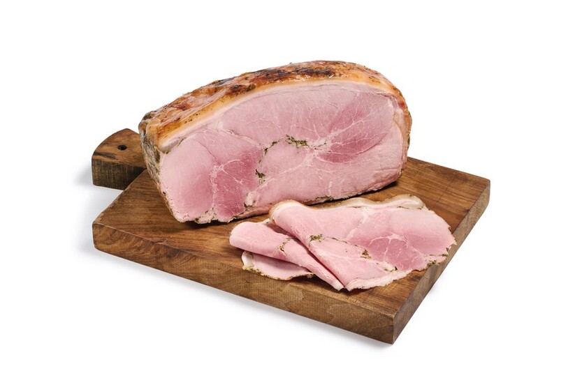 Rostello halve kookham gebraden met kruiden