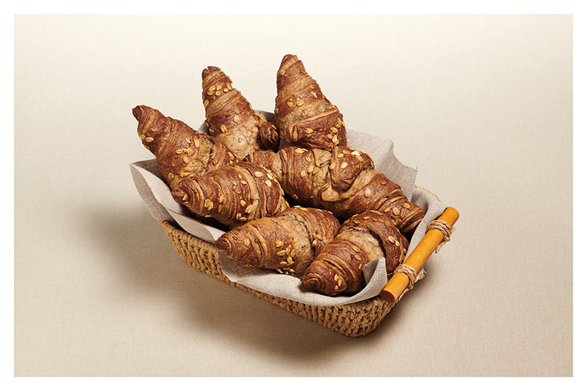 Croissant haverdecoratie vegan bakklaar