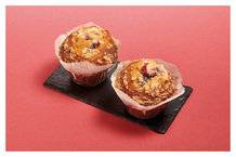 Muffin fourré fruits rouges crumble