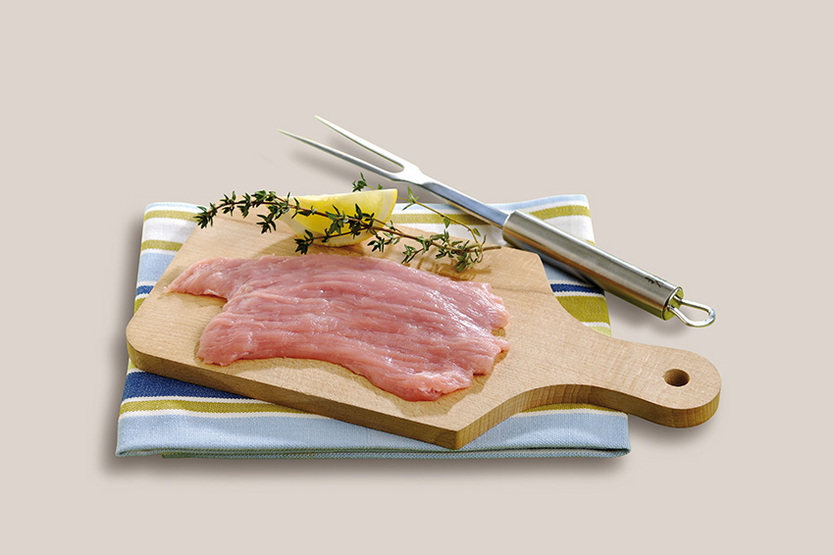 Escalope de veau applatie