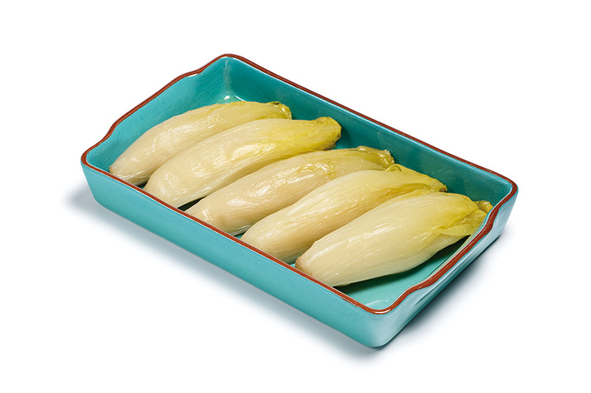 Mini witloofstronkjes gekookt