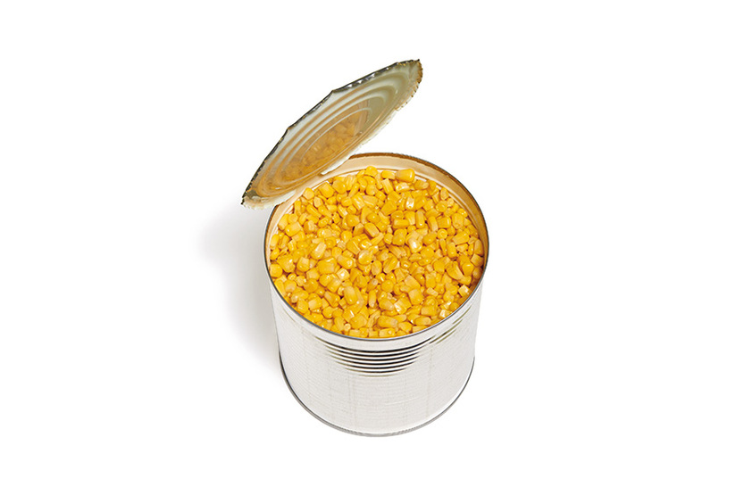 Suikermaïs in korrels