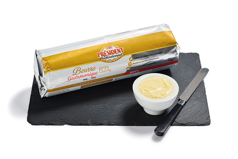 Ongezouten boter gastronomisch in rol