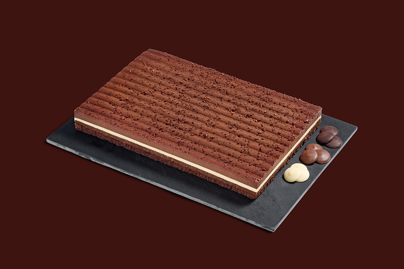 Croustillant met trio van chocolade