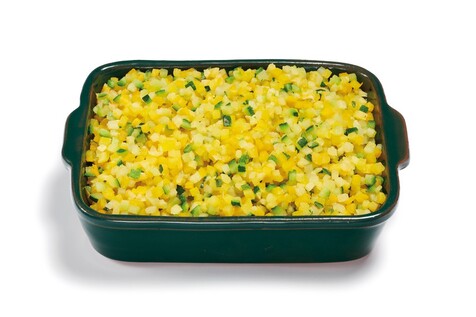 Brunoise van courgetteduo