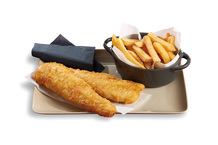 Fish'n chips de colin d'Alaska préfrit