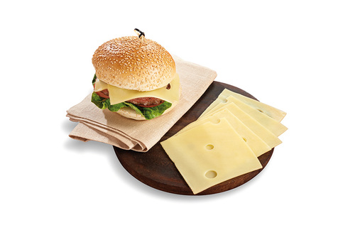 Emmental tranché pour burger