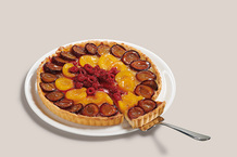 Tarte multifruits quetsche, abricot, framboise