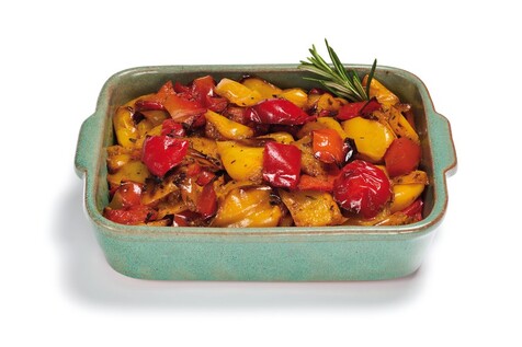 Duo de poivrons rôtis au paprika et romarin