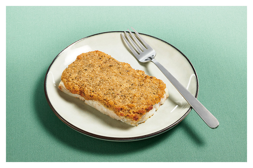 Alaskapollak in korst met cèpes MSC