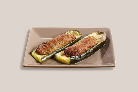Courgette farcie cuite