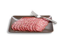 Pavé au poivre tranché