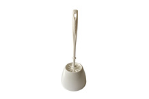 Pot rond et brosse boule WC blanc