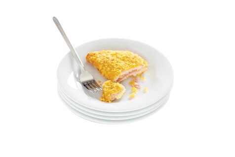 Cordon bleu de poulet cuit à coeur