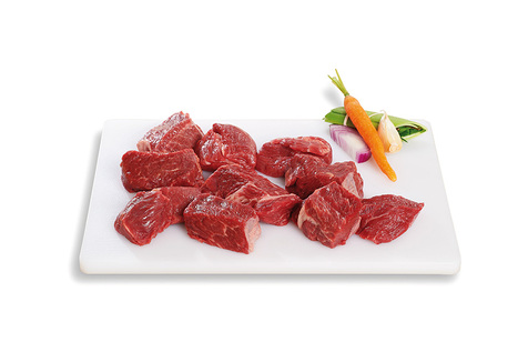 Sauté de boeuf pour bourguignon race Charolaise