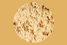 Crème glacée noix avec morceaux de noix