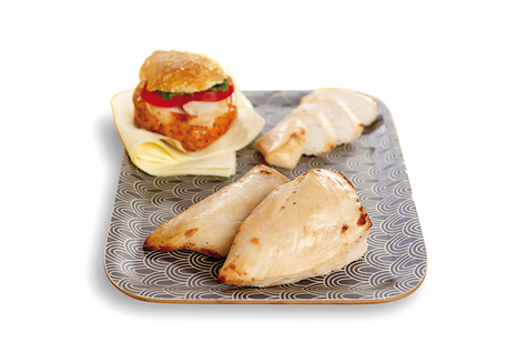 Filet de poulet cuit rôti
