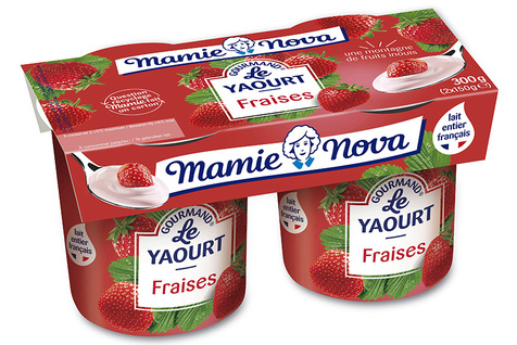 Yaourt gourmand fraise