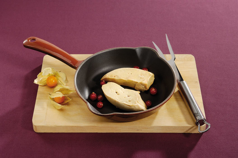 Foie gras de canard cru en escalopes