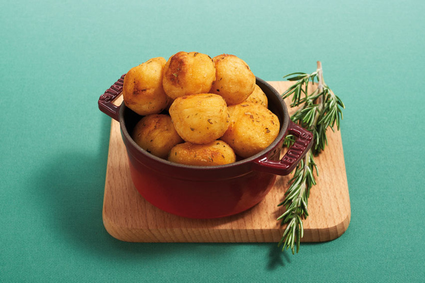 Geroosterde aardappel met rozemarijn en honing