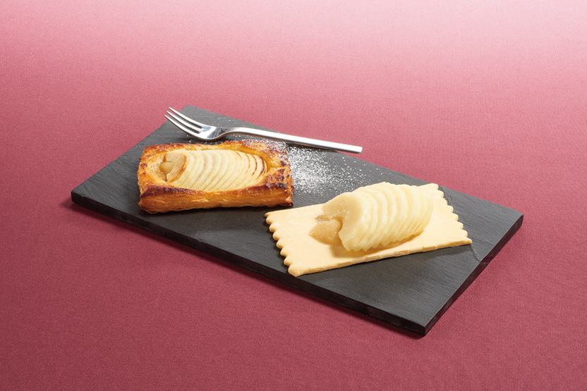 Tartelette feuilletée aux pommes crue