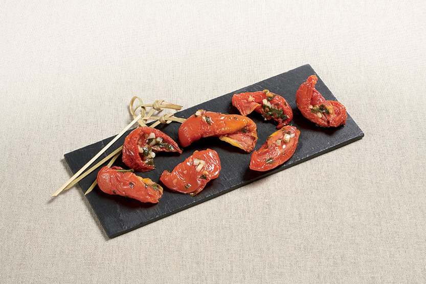 Tomate confite aux herbes