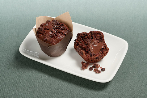 Mini muffin fourré chocolat-noisette
