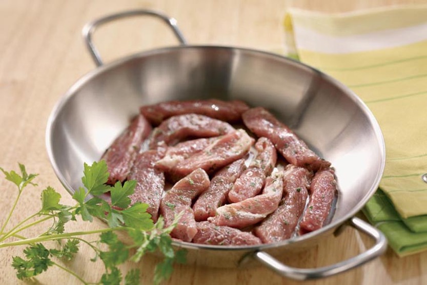 Émincé de porc aux herbes