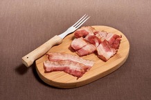 Tranchette de bacon fumé grillé