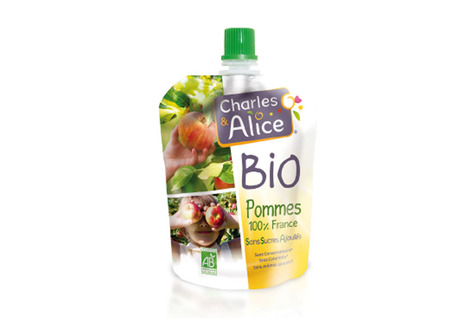 Purée pommes bio sans sucre ajouté en gourde