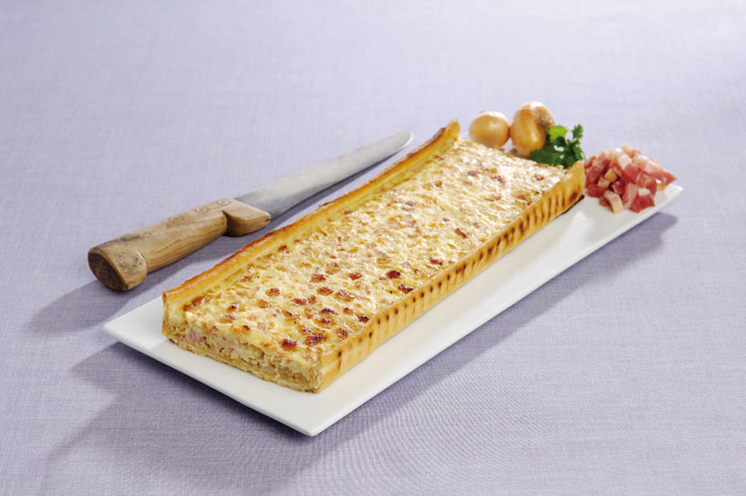 Tarte oignon-lardon