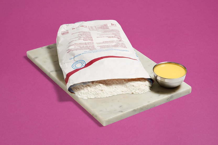 Préparation pour crème pâtissière à froid