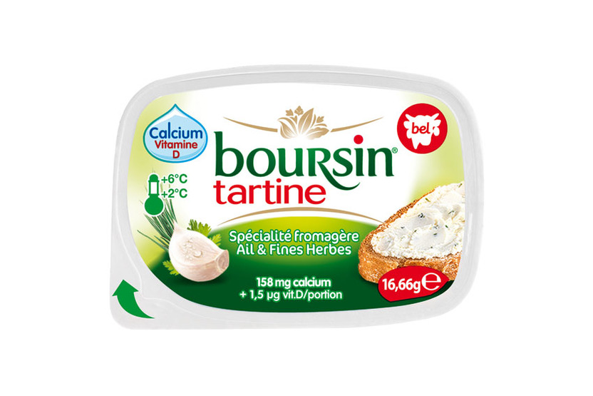 Boursin tartine ail et fines herbes