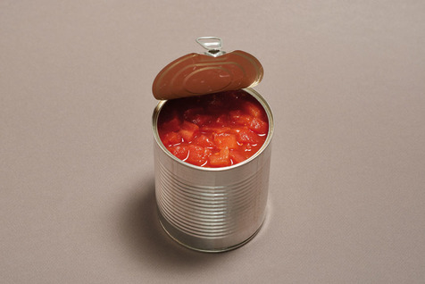 Tomates pelées concassées en cubes au jus