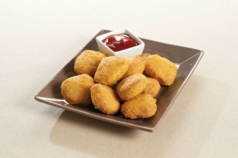 Nugget de poulet cuit à coeur