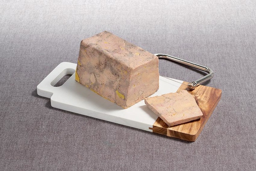 Foie gras de canard marbré au porto 100 % morceaux en terrine IGP SO